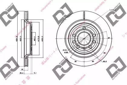 Тормозной диск DJ PARTS BD1407